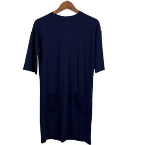 NEW! ASOS Draped Apron Dress Pockets Sheath Crepe - 0